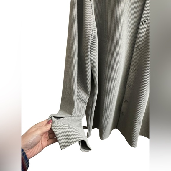 Ribbed Casual Button down shirt size XXL New - Picture 4 of 5